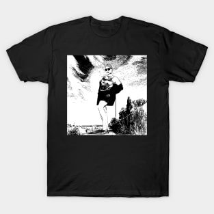 Black and White Woman against the Elements T-Shirt